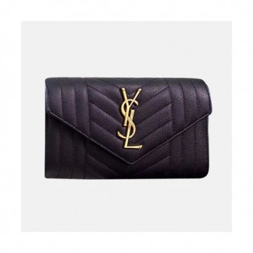Saint Laurent 2019 Ladies Wallet - 입생로랑 2019 여성용 장지갑 SLW0055.19cm,블랙
