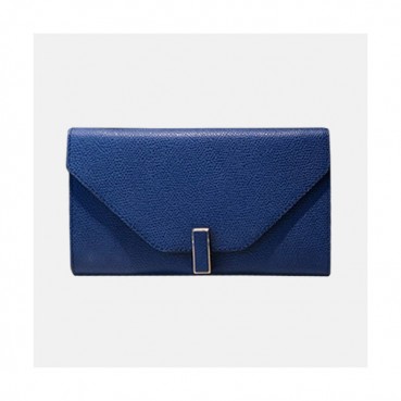 Valextra 2019 Ladies Epsom Leather Wallet - 발렉스트라 2019 여성용 엡송 레더 장지갑 VALB0012,20cm.코발트블루