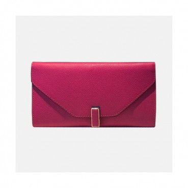 Valextra 2019 Ladies Epsom Leather Wallet - 발렉스트라 2019 여성용 엡송 레더 장지갑 VALB0009,20cm.핫핑크