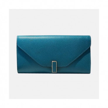 Valextra 2019 Ladies Epsom Leather Wallet - 발렉스트라 2019 여성용 엡송 레더 장지갑 VALB0008,20cm.블루그린