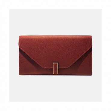 Valextra 2019 Ladies Epsom Leather Wallet - 발렉스트라 2019 여성용 엡송 레더 장지갑 VALB0006,20cm.다크레드