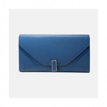 Valextra 2019 Ladies Epsom Leather Wallet - 발렉스트라 2019 여성용 엡송 레더 장지갑 VALB0004,20cm.블루