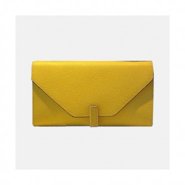 Valextra 2019 Ladies Epsom Leather Wallet - 발렉스트라 2019 여성용 엡송 레더 장지갑 VALB0002,20cm.옐로우