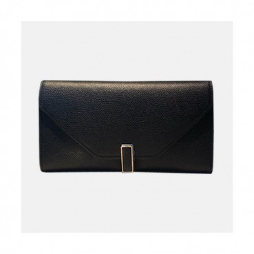 Valextra 2019 Ladies Epsom Leather Wallet - 발렉스트라 2019 여성용 엡송 레더 장지갑 VALB0001,20cm.블랙