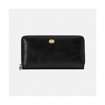 Gucci 2019 Leather Zip Round Wallet  575988 - 구찌 남여공용 레더 지퍼 라운드 장지갑  GUW0110.Size(19cm).블랙