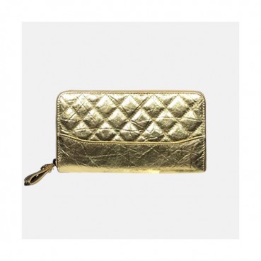 Chanel 2019 Ladies Gabrielle Wallet  - 샤넬 2019 여성용 가브리엘 레더 장지갑 ,CHAW0064,16cm,옐로우골드