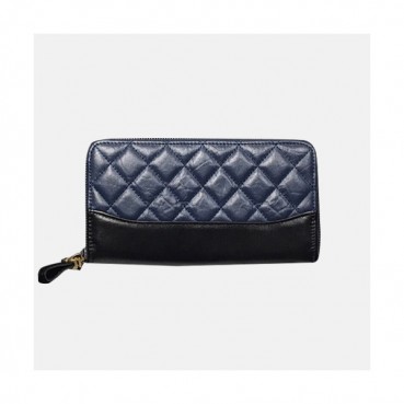 Chanel 2019 Ladies Gabrielle Wallet  - 샤넬 2019 여성용 가브리엘 레더 장지갑 ,CHAW0063,16cm.네이비