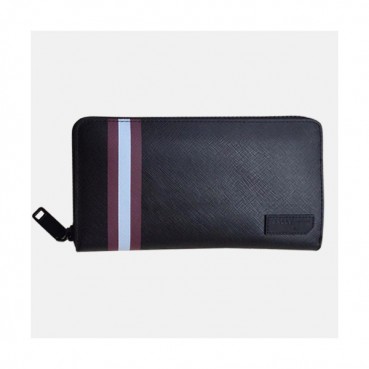 Bally 2019 Mens Leather Zip Round Wallet - 발리 남성용 레더 지퍼 라운드 장지갑 BALB0030.블랙