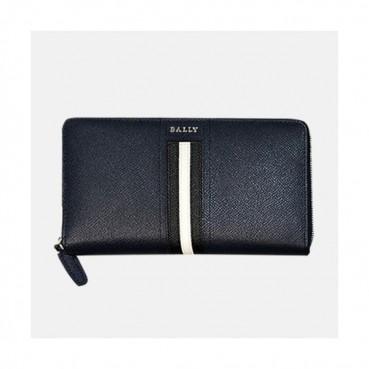 Bally 2019 Mens Leather Zip Round Wallet - 발리 남성용 레더 지퍼 라운드 장지갑 BALB0014.네이비