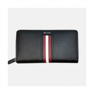 Bally 2019 Mens Leather Zip Round Wallet - 발리 남성용 레더 지퍼 라운드 장지갑 BALB0013.블랙