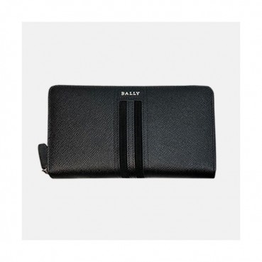 Bally 2019 Mens Leather Zip Round Wallet - 발리 남성용 레더 지퍼 라운드 장지갑 BALB0012.블랙