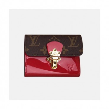 Louis Vuitton 2019 Cherrywood Compact Wallet M61912 - 루이비통 여성용 체리우드 컴팩트 월릿 반지갑 LOUW0230.Size(12cm).레드+브라운