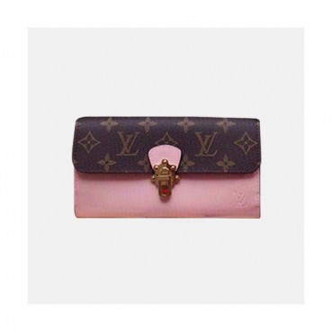 Louis Vuitton 2019 Cherrywood Wallet M61719 - 루이비통 여성용 체리우드 월릿 장지갑 LOUW0227.Size(19cm).핑크+브라운