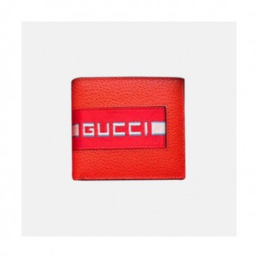 Gucci 2019 Stripe Leather Wallet  473905 - 구찌 남여공용 스트라이프 레더 반지갑  GUW0086.Size(11cm).레드