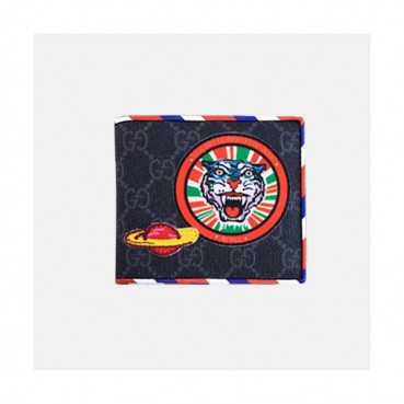 Gucci 2019 Patch Canvas & Leather Wallet  473905 - 구찌 패치 남여공용 캔버스 & 레더 반지갑  GUW0083.Size(11cm).블랙
