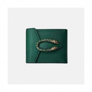 Gucci 2019 Dionysus Leather Flap Wallet,404139 - 구찌 디오니소스 레더 플랩 반지갑 GUW0080.Size(12CM),그린