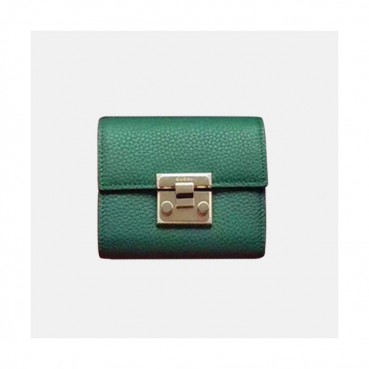 Gucci 2019 Padlock Leather Wallet,453155 - 구찌 패드락 레더 반지갑 GUW0068.Size(11CM),그린