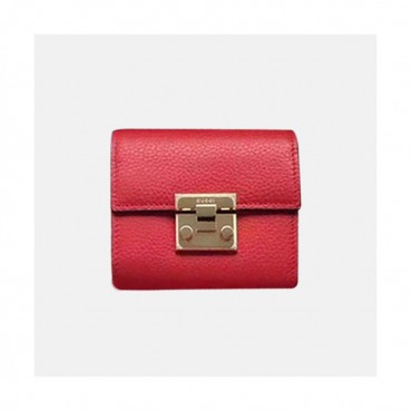 Gucci 2019 Padlock Leather Wallet,453155 - 구찌 패드락 레더 반지갑 GUW0066.Size(11CM),레드