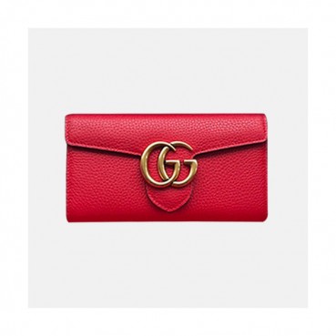 Gucci 2019 Mamont Leather Wallet 400586 - 구찌 2019 마몬트 여성용 레더 지갑  GUW0063.Size(19CM).레드