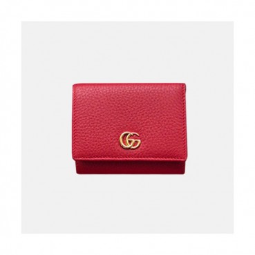 Gucci 2019 Marmont Leather Wallet  474746 - 구찌 마몬트 여성용 레더 반지갑  GUW0054.Size(12cm).레드