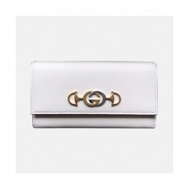 Gucci 2019 Womens Zumi Leather Wallet 573612 - 구찌 여성 주미 레더 장지갑 GUW0047.Size(19cm).화이트