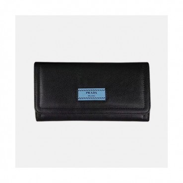 Prada 2019 Ladies Leather Wallet 1MH132 -프라다 2019 여성용 레더 장지갑,PRAW0124, 19CM,블랙