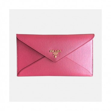 Prada 2019 Ladies Leather Clutch Wallet 1MF175 -프라다 2019 여성용 레더 클러치 장지갑,PRAW0118, 20CM,레드핑크