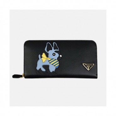 Prada 2019 Ladies Leather Wallet 1ML506 -프라다 2019 여성용 레더 장지갑,PRAW0116, 20CM,블랙