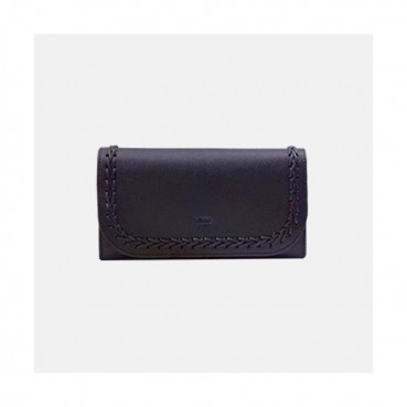 Chloe 2019 Ladies Leather Wallet,19cm - 끌로에 2019 여성용 레더 장지갑,CLW0014,19CM,블랙