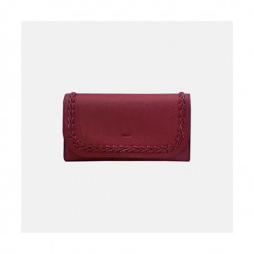 Chloe 2019 Ladies Leather Wallet,19cm - 끌로에 2019 여성용 레더 장지갑,CLW0013,19CM,레드