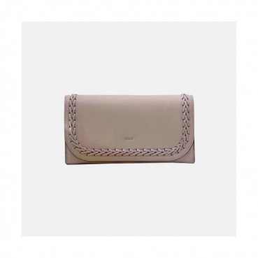 Chloe 2019 Ladies Leather Wallet,19cm - 끌로에 2019 여성용 레더 장지갑,CLW0012,19CM,베이지그레이