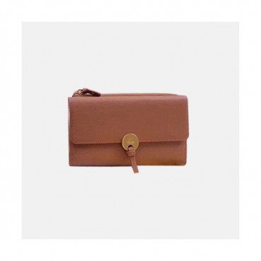 Chloe 2019 Ladies Leather Wallet,19cm - 끌로에 2019 여성용 레더 장지갑  CLW0010,19CM,브라운