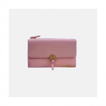 Chloe 2019 Ladies Leather Wallet,19cm - 끌로에 2019 여성용 레더 장지갑  CLW0008,19CM,핑크