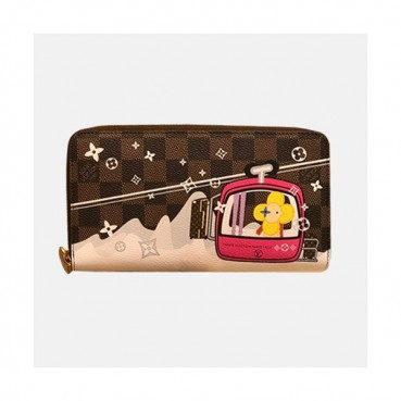 Louis Vuitton 2019 Monogram Zip Wallet N60015 - 루이비통 2019 모노그램 남여공용 지퍼 장지갑  LOUW0208.Size(19.5CM).브라운
