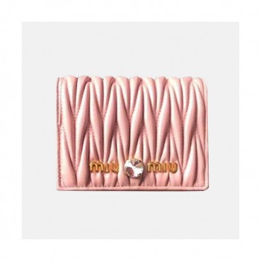 MiuMiu 2019 Leather Pocket Wallet  5ML204 - 미우미우 2019 가죽 포켓 지갑 MIU0123X 11CM