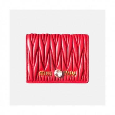 MiuMiu 2019 Leather Pocket Wallet  5ML204 - 미우미우 2019 가죽 포켓 지갑 MIU0122X 11CM