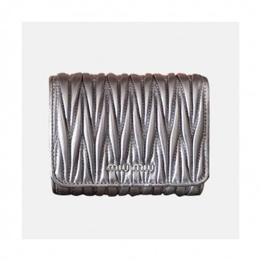 MiuMiu 2019 Matelasse Leather Wallet  5MH016 - 2019 미우미우 마틀라세 반지갑 MIU0117X  12CM