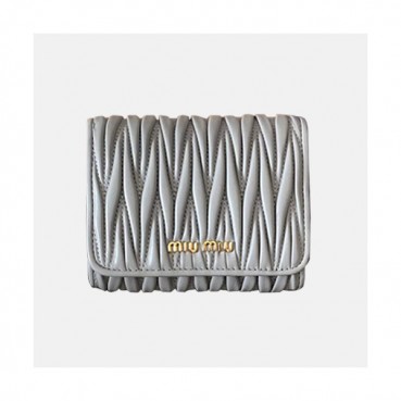 MiuMiu 2019 Matelasse Leather Wallet  5MH016 - 2019 미우미우 마틀라세 반지갑 MIU0118X  12CM