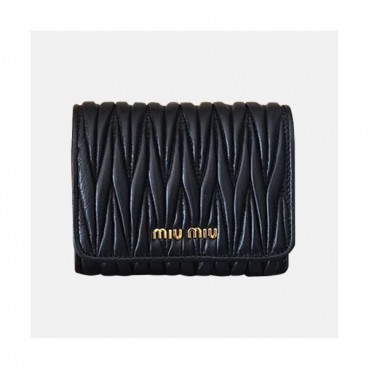 MiuMiu 2019 Matelasse Leather Wallet  5MH016 - 2019 미우미우 마틀라세 반지갑 MIU0116X  12CM