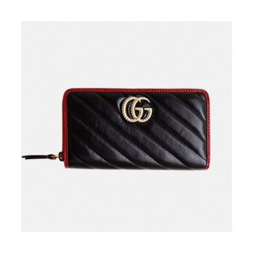 Gucci 2019 Mamont Zipper Wallet 573811 - 구찌 2019 마몬트 지퍼지갑  GUW0032.Size(19CM).블랙