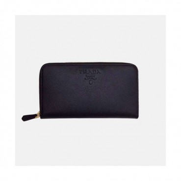Prada 2019 Ladies Leather Wallet 1ML506 -프라다 2019 여성용 레더 장지갑,PRAW0102, 20CM,블랙