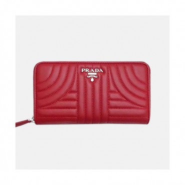 Prada 2019 Ladies Leather Wallet 1ML506 -프라다 2019 여성용 레더 장지갑,PRAW0100, 20CM,레드