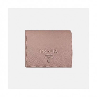 Prada 2019 Ladies Saffiano Leather Wallet 1MV204 -프라다 2019 여성용 사피아노 레더 반지갑 PRAW0099, 11.5CM,베이지핑크
