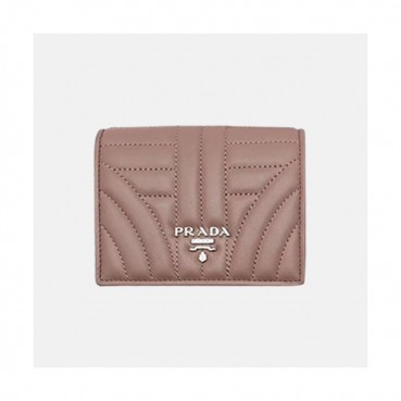 Prada 2019 Ladies Saffiano Leather Wallet 1MV204 -프라다 2019 여성용 사피아노 레더 반지갑 PRAW0095, 11.5CM,베이지핑크
