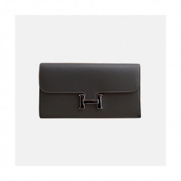 Hermes 2019 Womens Leather Wallet - 에르메스 2019 여성용 레더 장지갑 HERW0034,다크그레이