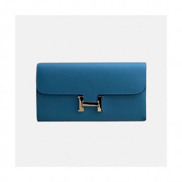 [매장판]Hermes 2019 Womens Leather Wallet - 에르메스 2019 여성용 레더 장지갑 HERW0031,블루