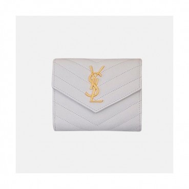 Saint Laurent 2019 Ladies  Wallet - 입생로랑 2019 여성용 반지갑 SLW0022,12.5cm,화이트