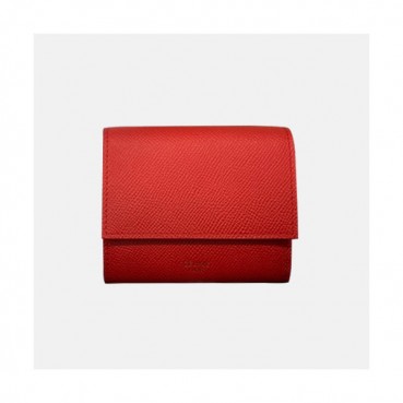 Celine 2019 Ladies Wallet,10.5cm - 셀린느 2019 여성용 레더 단지갑,CELW0025,10.5cm.레드