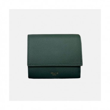 Celine 2019 Ladies Wallet,10.5cm - 셀린느 2019 여성용 레더 단지갑,CELW0023,10.5cm.그린