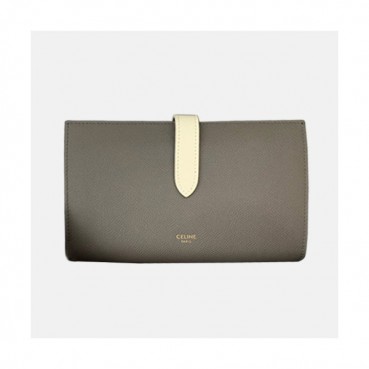 Celine 2019 Ladies Wallet,19cm - 셀린느 2019 여성용 레더 장지갑,CELW00014,19cm.그레이